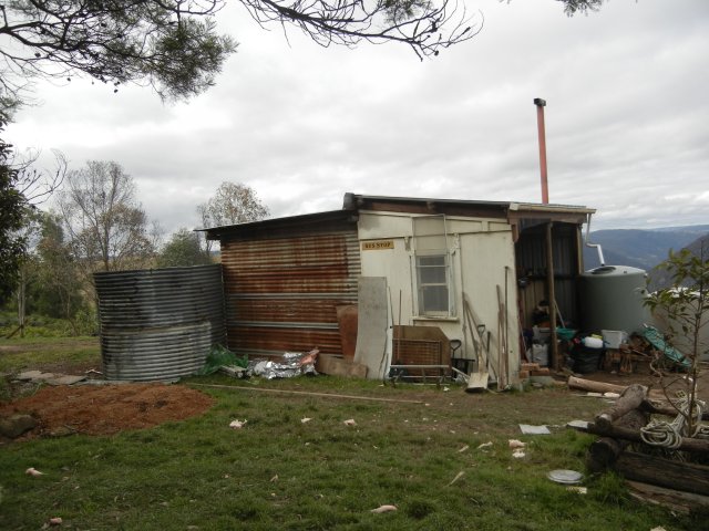 Tin and fibro hut where Koories live, near Taralga